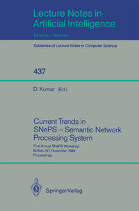 Vorderes Coverbild Current Trends in SNePS - Semantic Network Processing System