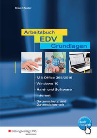 Vorderes Coverbild Arbeitsbuch EDV-Grundlagen - Windows 10 und MS-Office 2016