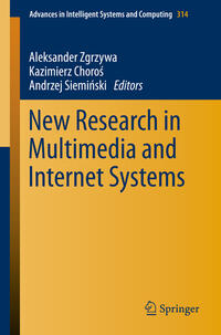 Vorderes Coverbild New Research in Multimedia and Internet Systems