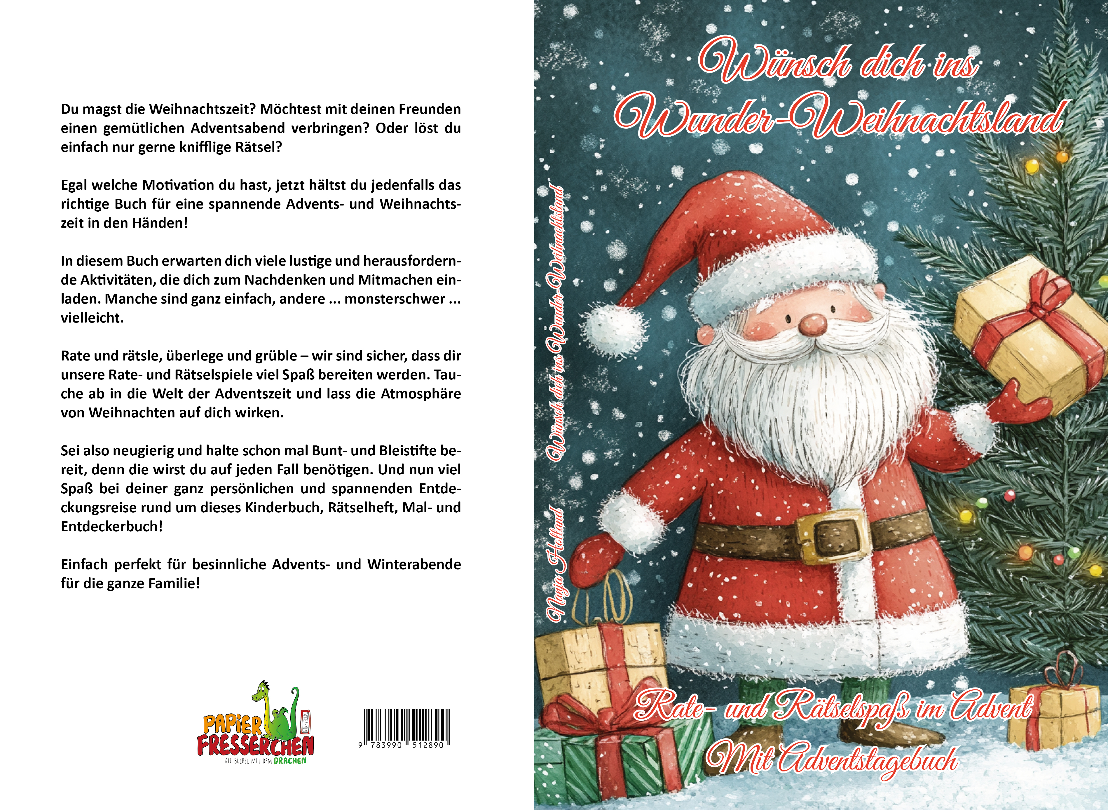 Gesamtes Coverbild Wünsch dich ins Wunder-Weihnachtsland ... Rate- und Rätselspaß im Advent - Mit Adventstagebuch
