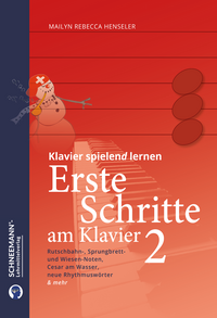 Vorderes Coverbild Erste Schritte am Klavier 2 | Das SCHNEEMANN®-Klavierlernsystem
