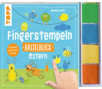 Vorderes Coverbild Fingerstempeln. Bastelblock Ostern