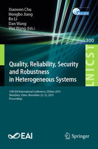 Vorderes Coverbild Quality, Reliability, Security and Robustness in Heterogeneous Systems