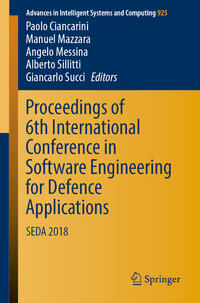 Vorderes Coverbild Proceedings of 6th International Conference in Software Engineering for Defence Applications