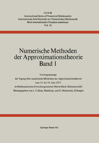 Vorderes Coverbild Numerische Methoden der Approximationstheorie