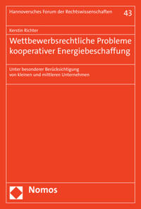 Vorderes Coverbild Wettbewerbsrechtliche Probleme kooperativer Energiebeschaffung