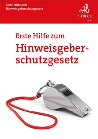 Vorderes Coverbild Erste Hilfe zum Hinweisgeberschutzgesetz