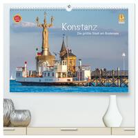 Vorderes Coverbild Konstanz - die größte Stadt am Bodensee (hochwertiger Premium Wandkalender 2025 DIN A2 quer), Kunstdruck in Hochglanz