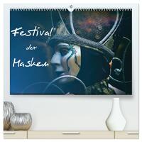 Vorderes Coverbild Festival der Masken (hochwertiger Premium Wandkalender 2025 DIN A2 quer), Kunstdruck in Hochglanz