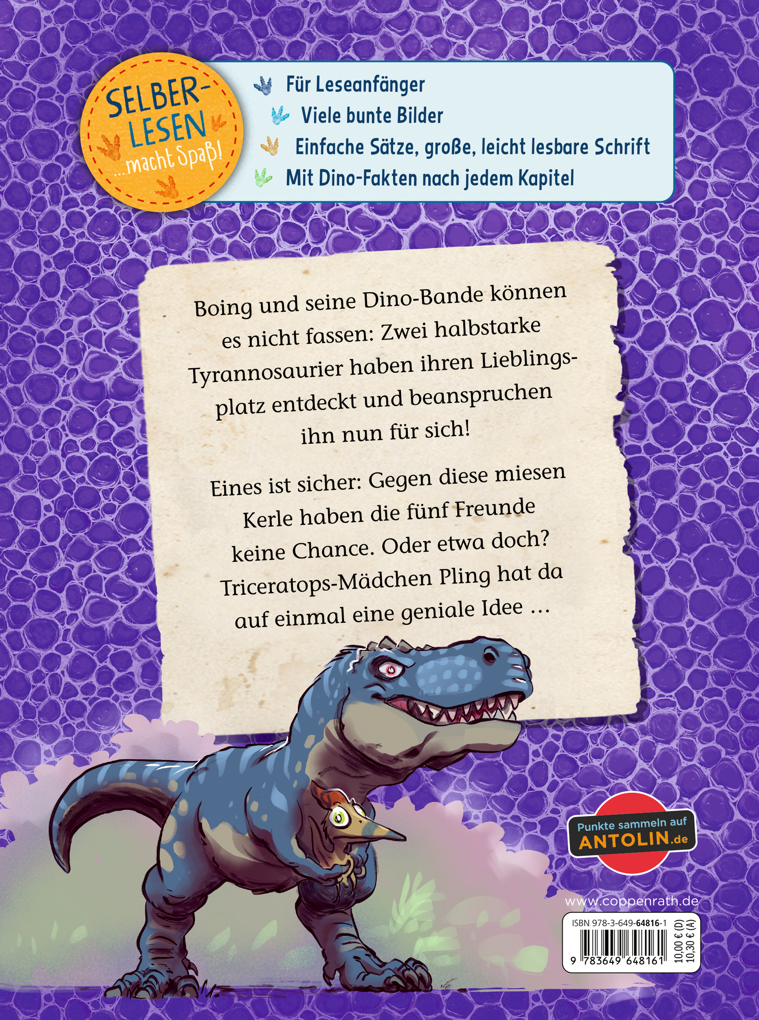 Rückseitencover T-Rex World (Leseanfänger, Bd. 4)