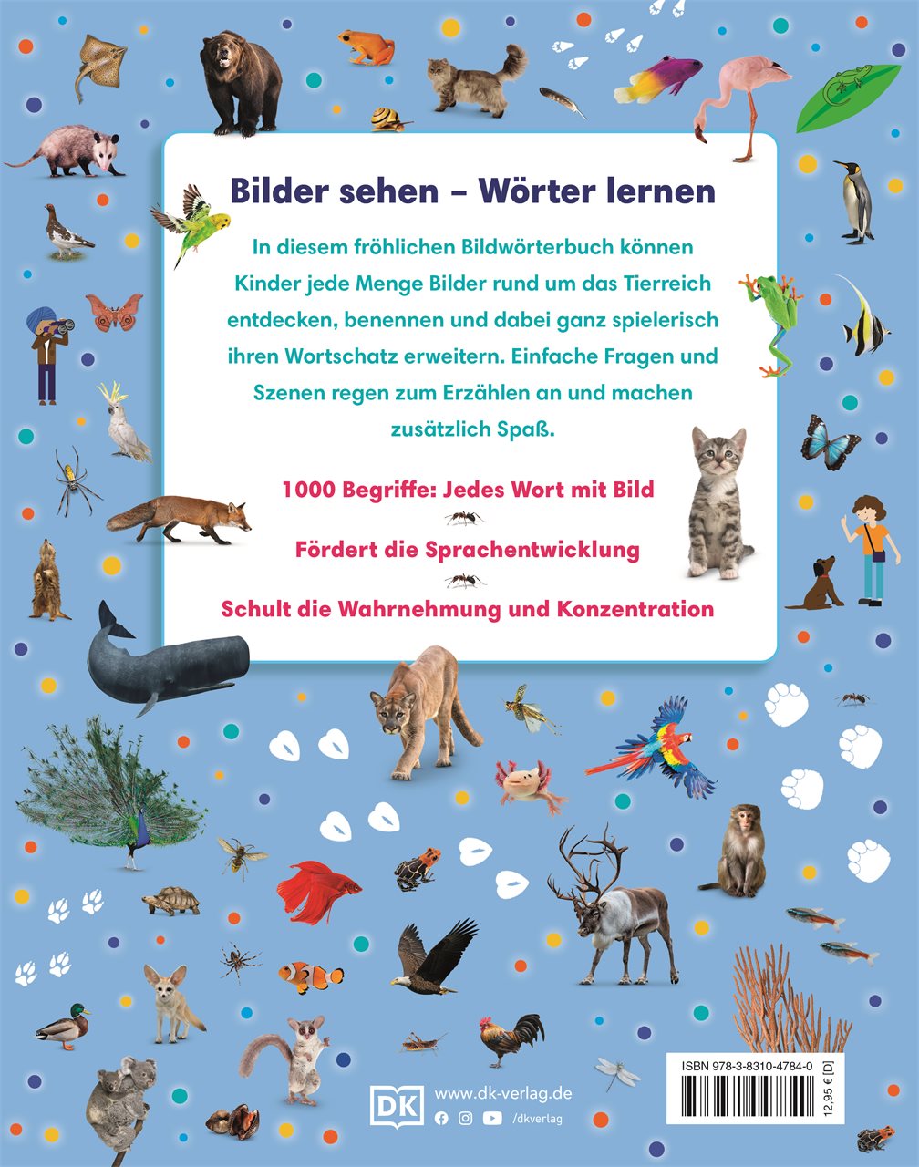 Rückseitencover 1000 erste Wörter. Tiere