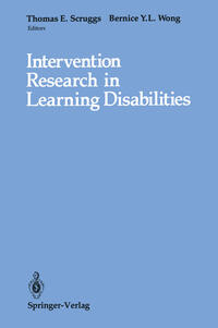 Vorderes Coverbild Intervention Research in Learning Disabilities