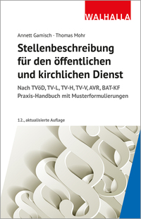 Vorderes Coverbild Stellenbeschreibung für den öffentlichen und kirchlichen Dienst