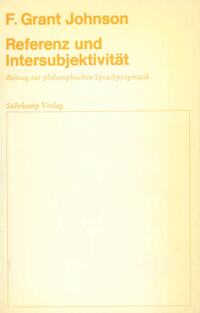 Vorderes Coverbild Referenz und Intersubjektivität