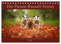 Vorderes Coverbild Die Parson-Russell-Terrier ...mit neuen Abenteuern aus der Hundeknipserei (Tischkalender 2025 DIN A5 quer), CALVENDO Monatskalender
