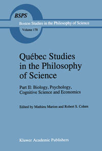 Vorderes Coverbild Québec Studies in the Philosophy of Science