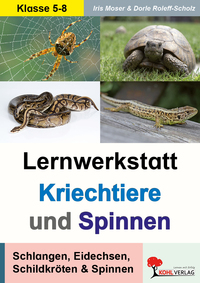Vorderes Coverbild Lernwerkstatt Kriechtiere und Spinnen