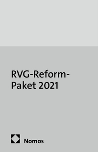 Vorderes Coverbild RVG-ReformPaket 2021