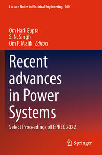 Vorderes Coverbild Recent advances in Power Systems