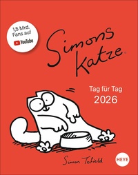 Vorderes Coverbild Simons Katze Tagesabreißkalender 2026