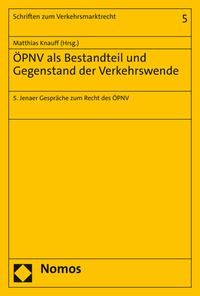Vorderes Coverbild ÖPNV als Bestandteil und Gegenstand der Verkehrswende