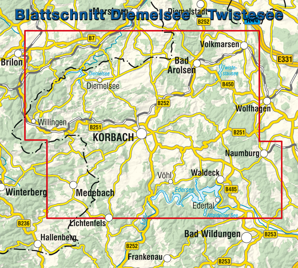Rückseitencover Diemelsee - Twistesee - Edersee