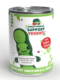 Vorderes Coverbild Emotional Support Veggies Häkelset Erbse