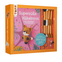 Vorderes Coverbild Kreativ-Set Supersüße Häkelminis. Anleitungsbuch + Material