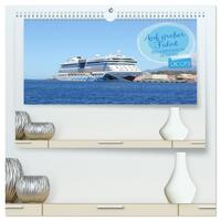 Vorderes Coverbild Auf großer Fahrt - Kreuzfahrtschiffe in der Karibik (hochwertiger Premium Wandkalender 2025 DIN A2 quer), Kunstdruck in Hochglanz