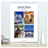 Vorderes Coverbild Santorini im Focus (hochwertiger Premium Wandkalender 2025 DIN A2 hoch), Kunstdruck in Hochglanz