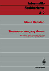 Vorderes Coverbild Termersetzungssysteme