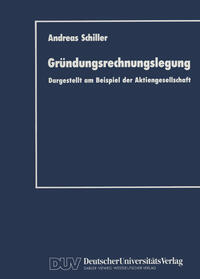 Vorderes Coverbild Gründungsrechnungslegung