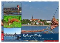Vorderes Coverbild Eckernförde. Eichhörnchen im Wappen - das Meer vor der Tür (Wandkalender 2025 DIN A2 quer), CALVENDO Monatskalender