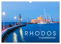 Vorderes Coverbild RHODOS Impressionen (Wandkalender 2025 DIN A3 quer), CALVENDO Monatskalender