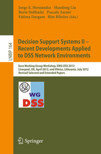 Vorderes Coverbild Decision Support Systems II - Recent Developments Applied to DSS Network Environments