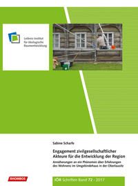 Vorderes Coverbild Engagement zivilgesellschaftlicher Akteure für die Entwicklung der Region