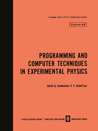 Vorderes Coverbild Programming and Computer Techniques in Experimental Physics