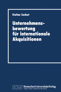 Vorderes Coverbild Unternehmensbewertung für internationale Akquisitionen