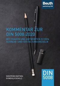 Vorderes Coverbild Kommentar zur DIN 5008:2020 - Buch mit E-Book