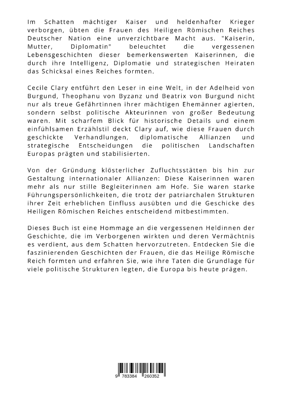 Rückseitencover Kaiserin, Mutter, Diplomatin