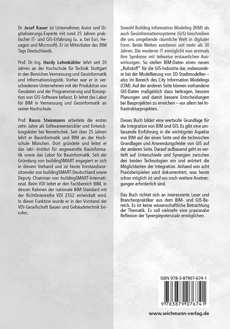 Rückseitencover BIM & GIS