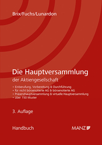 Vorderes Coverbild Die Hauptversammlung der Aktiengesellschaft