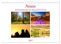 Vorderes Coverbild Neuss - Lichtstimmungen bei Tag und bei Nacht (Wandkalender 2025 DIN A4 quer), CALVENDO Monatskalender