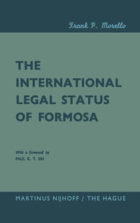 Vorderes Coverbild The International Legal Status of Formosa