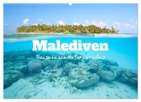 Vorderes Coverbild Malediven - Reise in ein Naturparadies (Wandkalender 2025 DIN A2 quer), CALVENDO Monatskalender