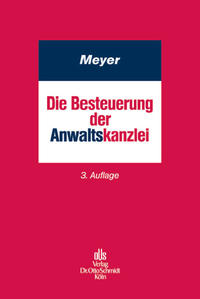 Vorderes Coverbild Die Besteuerung der Anwaltskanzlei