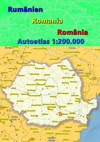 Vorderes Coverbild Rumänien Autoatlas, Straßenatlas 2023/2024 1:200.000 (România)