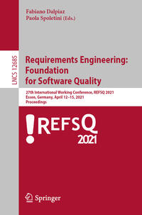 Vorderes Coverbild Requirements Engineering: Foundation for Software Quality