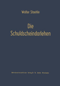 Vorderes Coverbild Die Schuldscheindarlehen