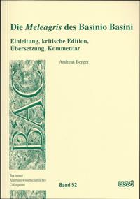 Vorderes Coverbild Die "Meleagris" des Basinio Basini